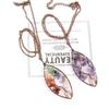 Temu Valence Handcrafted Tree of Life Leaf Necklace N03