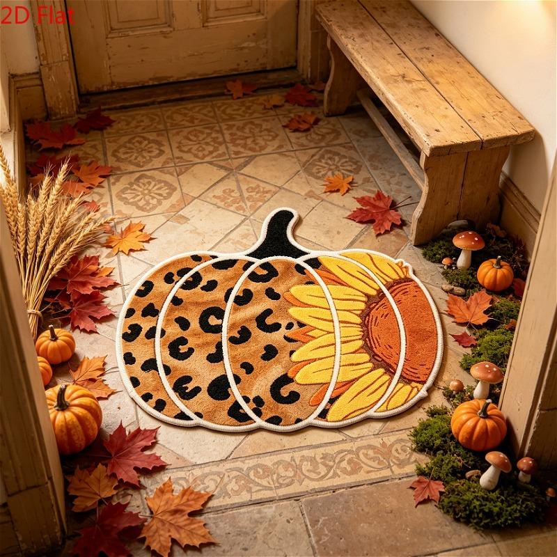Funny Crucian Carp Fish Shape Rug Non Slip Floor Mat for Living Room Bedroom Bathroom Kitchen Home Decor Washable Carpet