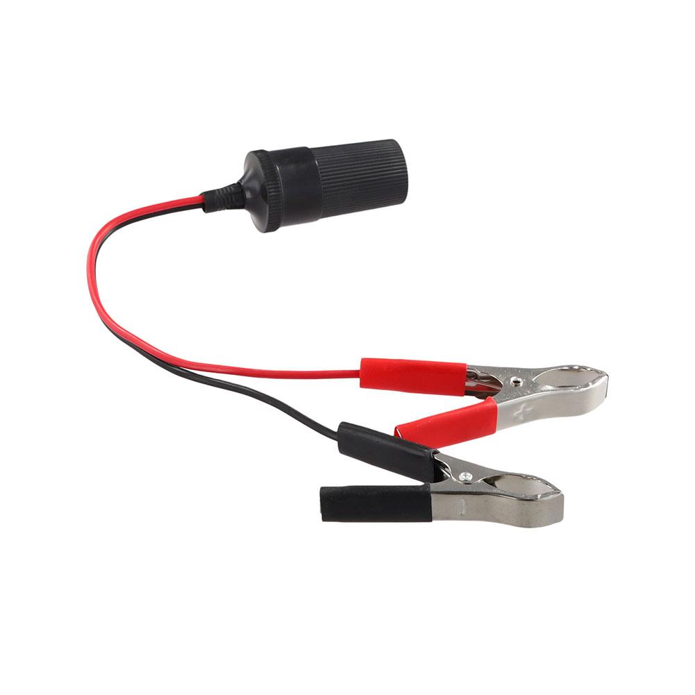 12V Car High Power Pure Copper Battery With Clip To Cigarette Lighter Female Socket Volt 220W Car Socket Plug Auto Accessories