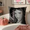 Mellow Indie American Singer CClairo Cushion Cover Pillowcase Short Plush Invisible zipper Room Sofa Cushion Cover