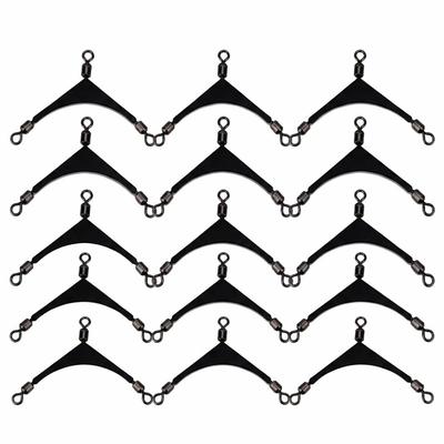 15PCS Stainless Steel Fishing 3 Way Swivel Cross-Line Fishing Rolling Swivel  Fishing Rigs