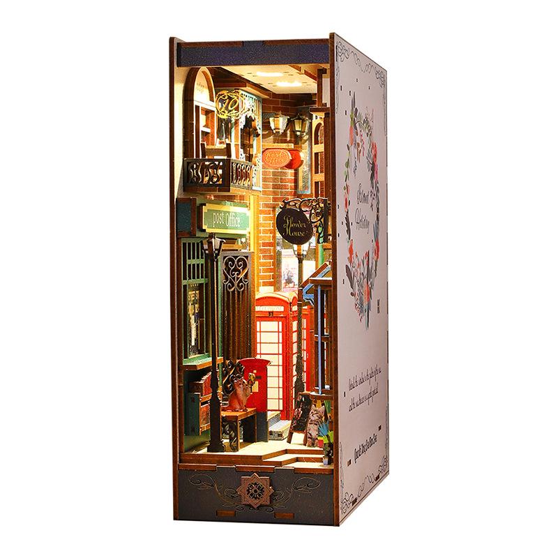 Jiate Island Holiday 3D Bookend DIY Wooden Model Toy Ornament