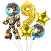 6 ks fóliové balónky narozeninový motiv Party dekorace Potřeby pro miminko Chlapecké děti Hračky Air Globos