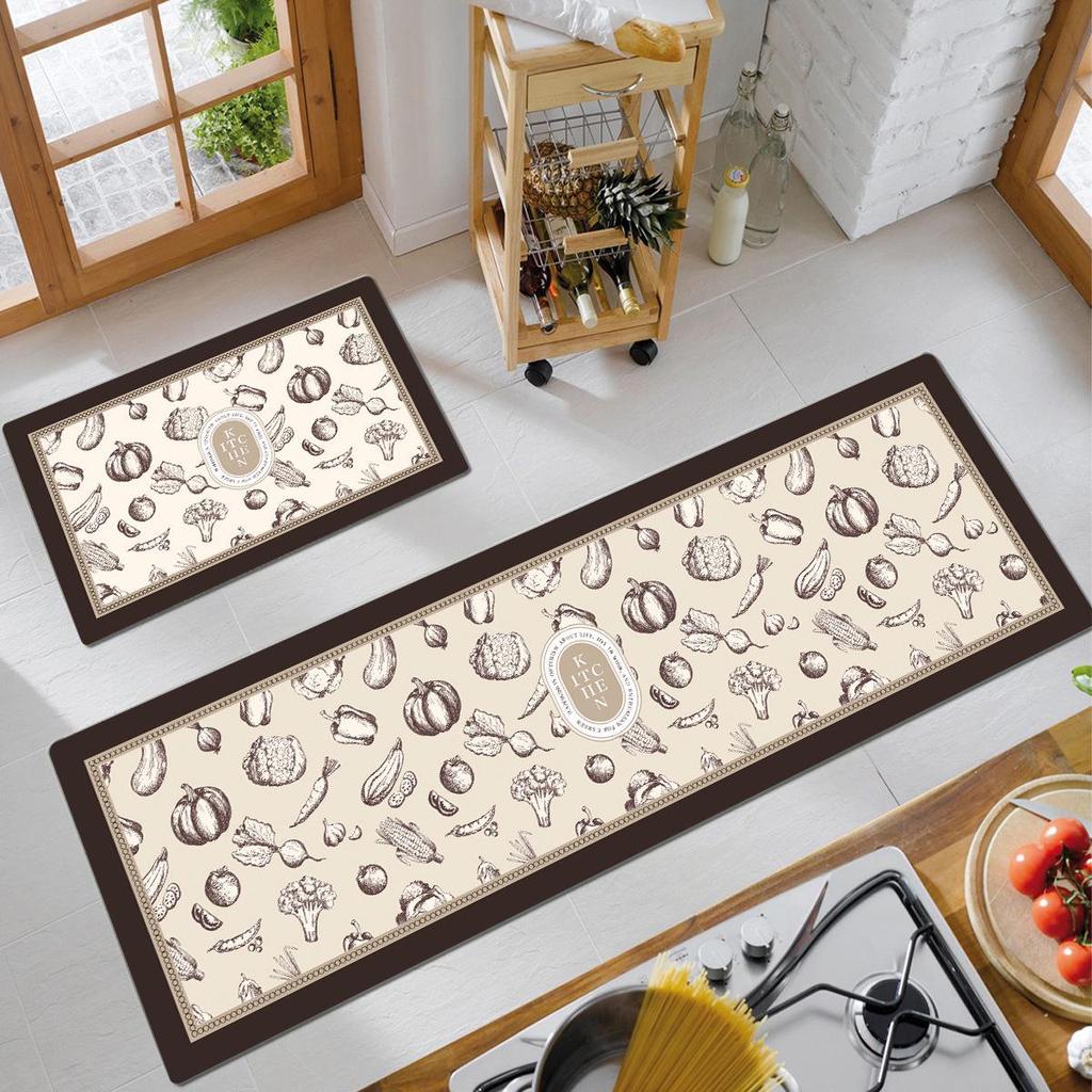 American Retro Water-Absorbing Non-Slip Kitchen Floor Mat