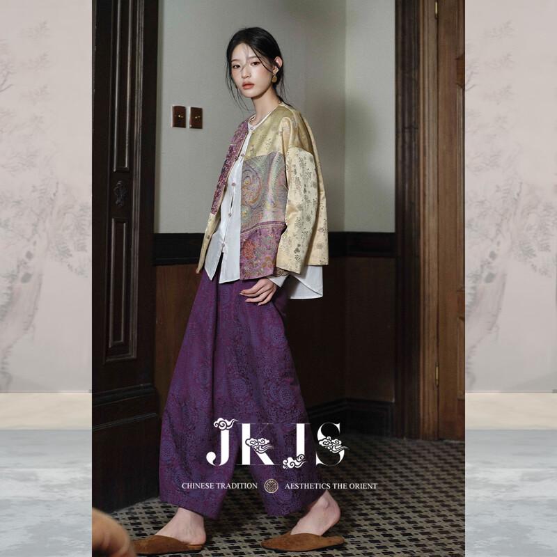 JK&JS New Chinese-Style Floral Jacquard Jacket