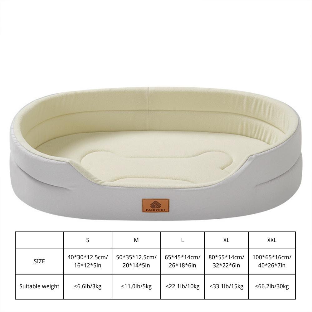 Camas para Perros Impermeables de Espuma Ortopédica de Invierno para Perros Pequeños Medianos Grandes Sofá Duradero para Perros La Cama para Mascotas Lavable con Funda Extraíble
