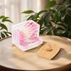 Storage Box with Bamboo Lid Dustproof Moisture Resistant Clear Acrylic Container Cotton Swabs Dental Floss Jewelry Organizer
