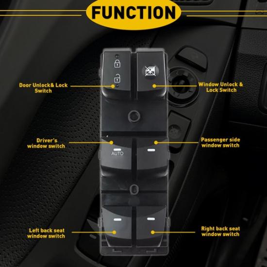 Fits 2014 2015 2016 Hyundai Elantra Door Window Switch Panel Control Driver Side