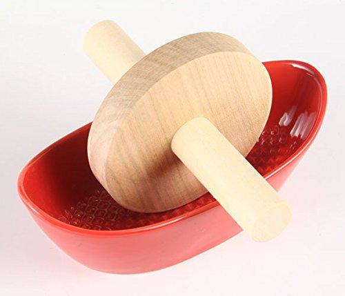 ZERO JAPAN Herb Mortar with Wooden Roller (Cherry Blossom) KTZ-002 TO Tomato, W160 X D74 X H55mm