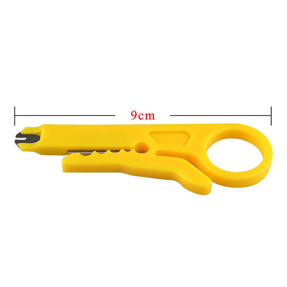 Cable Wire Punch Cutter Stripper Manual Pliers Essential Yellow Cable Stripper Tool for CAT 5 CAT 5e and CAT 6 Data Cables