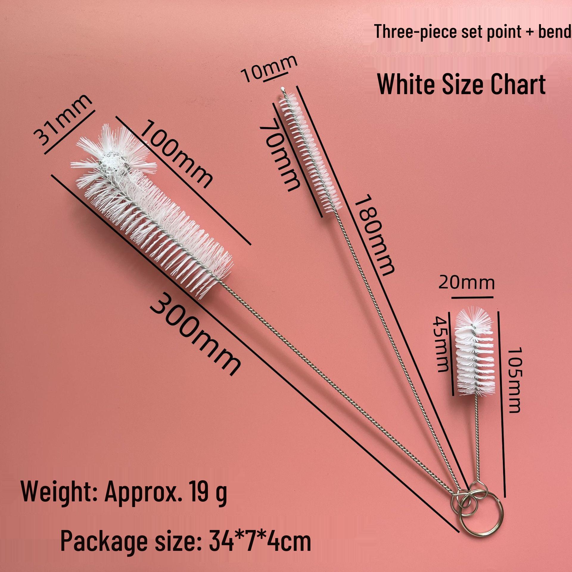 

Набор щеток для чистки нейлоновых соломинок и стаканов - Щетина из нержавеющей стали для кухни - В наличии