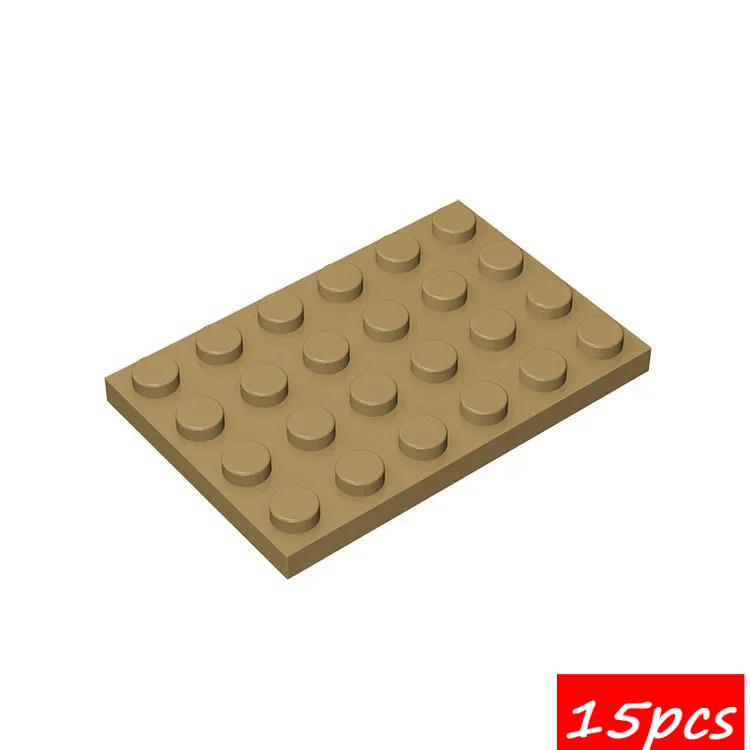 15PCS Compatible Assembles Particles 3032 4x6 DIY Building Blocks Thin Figures Bricks Assembly Educational Toys For Kids Gifts