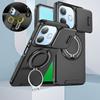 Funda For OPPO A5 Pro 5G Case Shockproof Armor Slide Lens Protect Cover For OPPOA5 Pro A5Pro 5G Magnetic Ring Stand Holder Coque