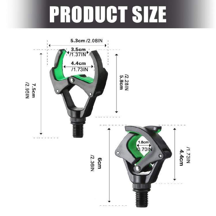 Fishing Rod Grippers Rest Head Fishing Tool Accessories Universal Rod Holder Grippers Rest Holder 3/8 Thread