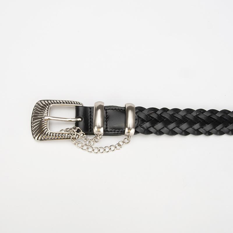 New Top-layer Belt Women's High-end French Niche Skirt Belt Versatile Pin Buckle Belt Women