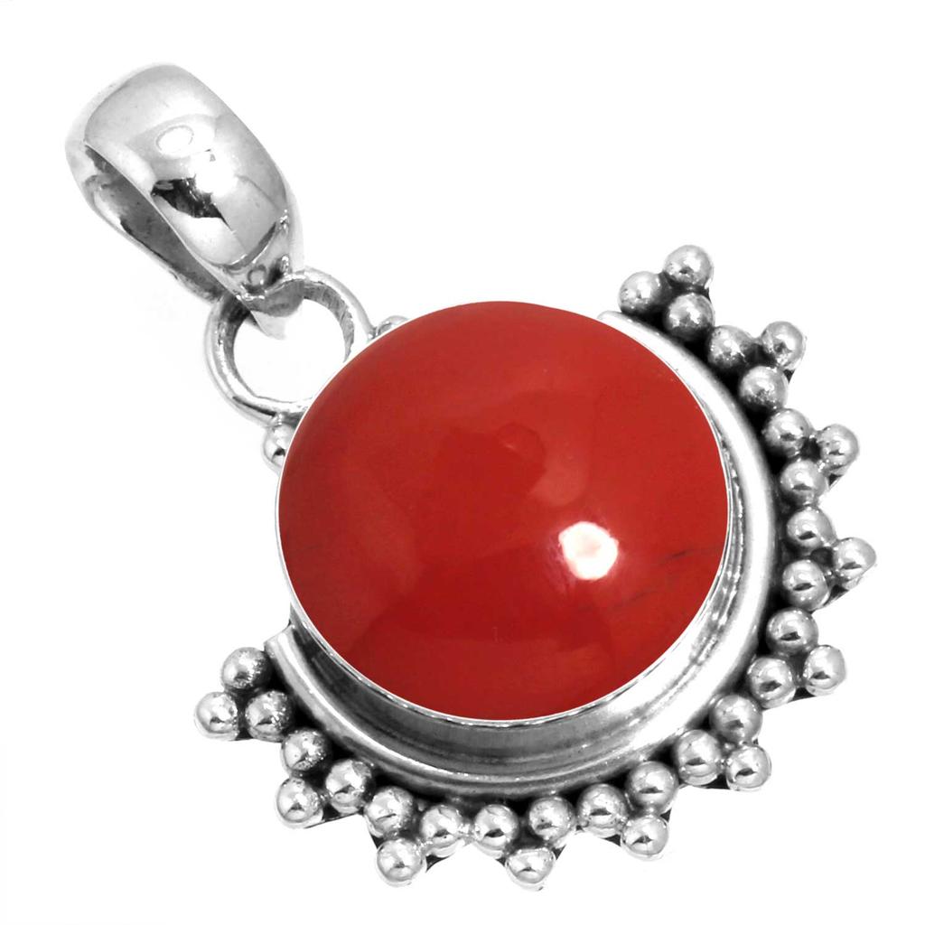 925 Sterling Silver Pendant Women Gemstone Handmade Jewelry Valentine's Day Gift Malachite Moonstone Rose Quartz Red Stone Smoky Topaz Tiger Eye
