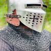Nurnberg Bascinet Hounskell Helmet  Barbuta Chainmail Steel Helmet  Medieval Knight Chainmail Hand Forged Armor Helmet  Best Gift