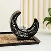 Curved Moon Metal Snacks Platter Dishwasher Safe Surfaces Ornamental Kitchenwares For Candy Appetizers Home Decoration