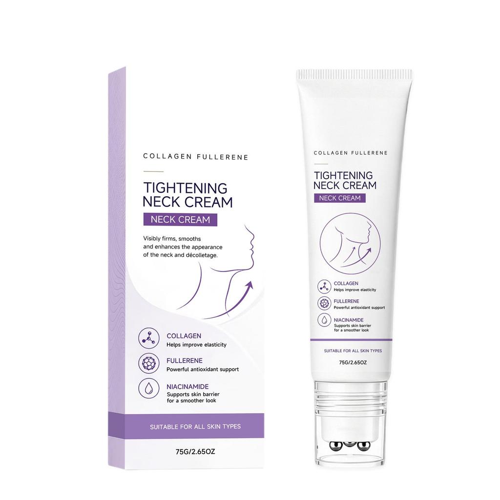 Collagen Hydrating Cream for Face and Neck - Daily Moisturizer and Softening Massage Cream