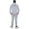 Li Ning Fitness Series Sweatshirts Men's Gray Hooded Moderate Cardigan AWDS791-4