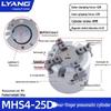 Adjustable Aluminum Alloy Cylinder, MHS3/MHS4 Series, with Three/Four-Jaw Finger and Multi-Port Adjustment, High Hardness.