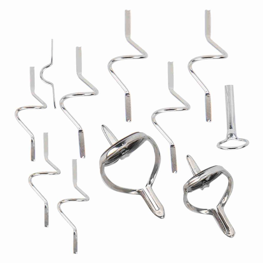 Flugfiske Guide Fiskeredskap Reparationsverktyg Rostfritt Stål Stark Dubbelspänne Ring Olika Storlekar