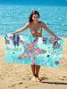 1Pc Starfish Marine Plant Microfiber Beach Towel, Soft Quick-Dry Absorbent, Travel Beach Gym Yoga Summer Vacation Essential