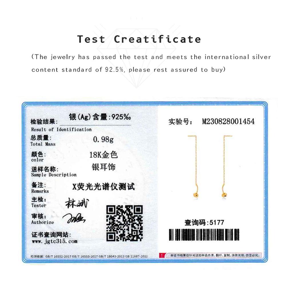 ANDYWEN 925 Silver A Pair Of Gold Silver Fashion Long Chain Tassel Stud Earrings Ladies 2023 High Jewelry