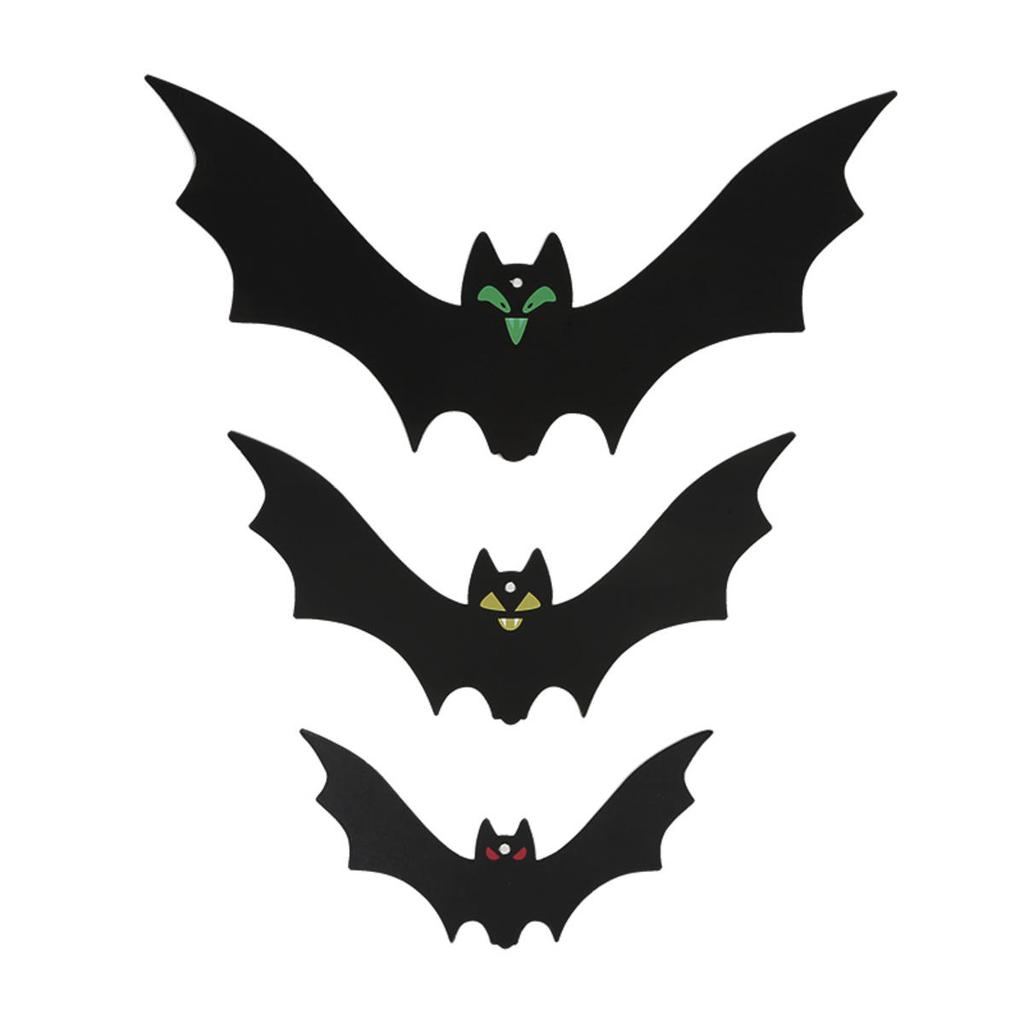 Halloween Theme Creative Hanging Pendant Black Bat Party Scene Decoration For DIY Home Furnishings Decor Supplies