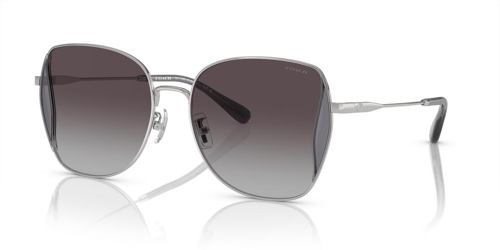 Coach HC7158D CL906 SHINY SILVER 58 Sunglasses Women's