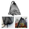 High Quality Storage Pouch Drawstring Bag Nylon Mesh Multi Purpose Home Travel Outdoor Activity Pouch Laundry Bag