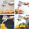 Manual Metal Juicer Squeezer Eco-Friendly Dishwasher Safe Kitchen Accessory Fruit Vegetable Orange Lemon Squeezing Portable