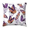 Seamless Watercolor Butterfly Digital Printing Short Plush Pillow Covers for Car Sofa Office Cushion Cover Home Goods 60x60cm