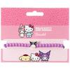 Hello Kitty Purple Beaded Bracelet with Kuromi Charm