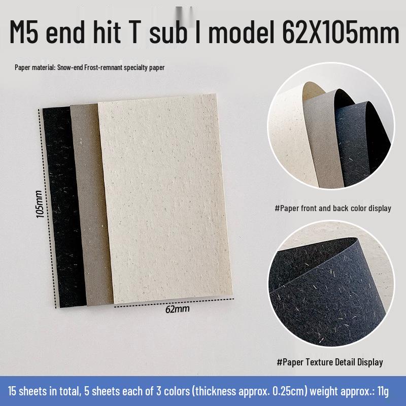 Snow Gone Frost Journal Refill: Specialty Paper for A6/A7/M5 Notebooks