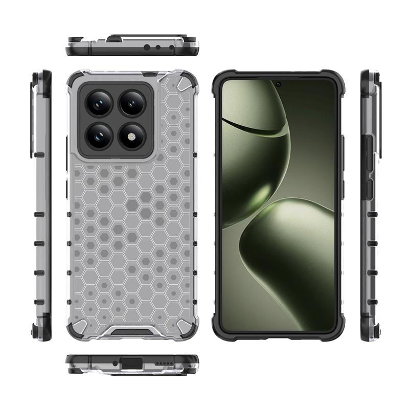 Shockproof Transparent Case For Xiaomi 14T Anti-knock Honeycomb Armor Back Case Xiaomi 14T 14 T Pro Cover For Xiaomi 14T Case