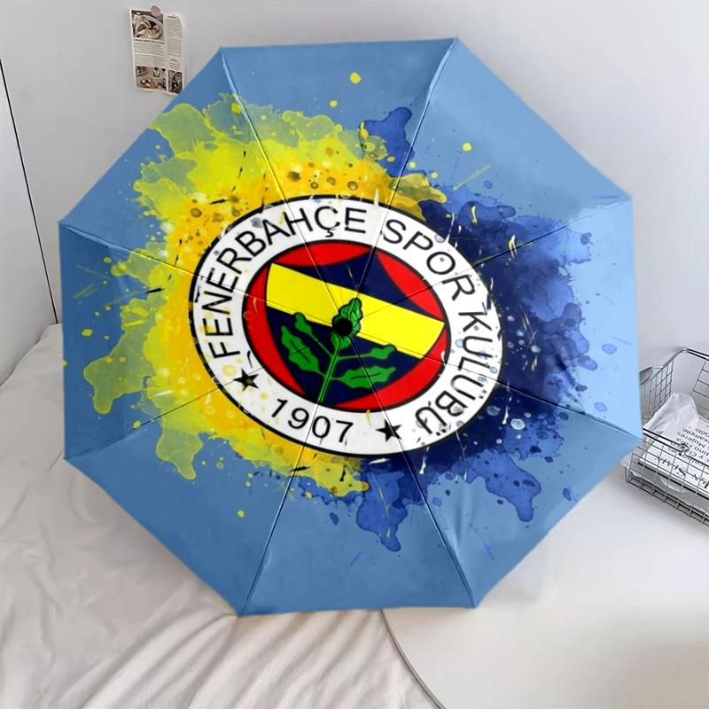 Fenerbahçe Legacy: Spirit Folding umbrella Suitable for all seasons travel outdoor printing Three folds