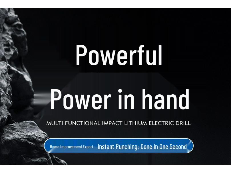 High-Power Multifunctional Lithium Electric Drill & Screwdriver Set