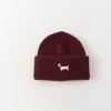 Fashion Cartoon Puppy Baby Winter Hat Knitted Embroidered Infant Toddler Beanie Solid Color Thickened Baby Cap Boys Girls