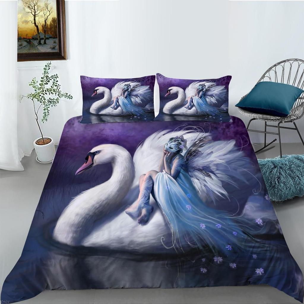 3D Digital Printed Animal Pattern Bedding Set, Bedroom Duvet Cover, Pillowcase, Single/double Bed, Full Size Home Decoration