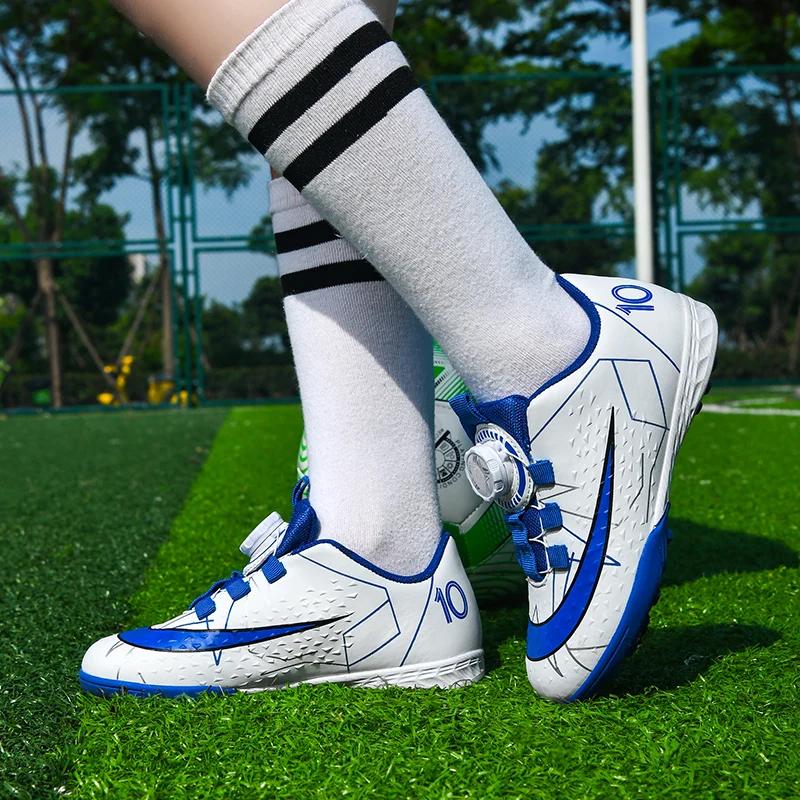 Children Sneakers Top Quality Field Kids Non-Slip Cleats Soccer Shoes Girls Futsal Ultralight Boy Turf Training Football Boots