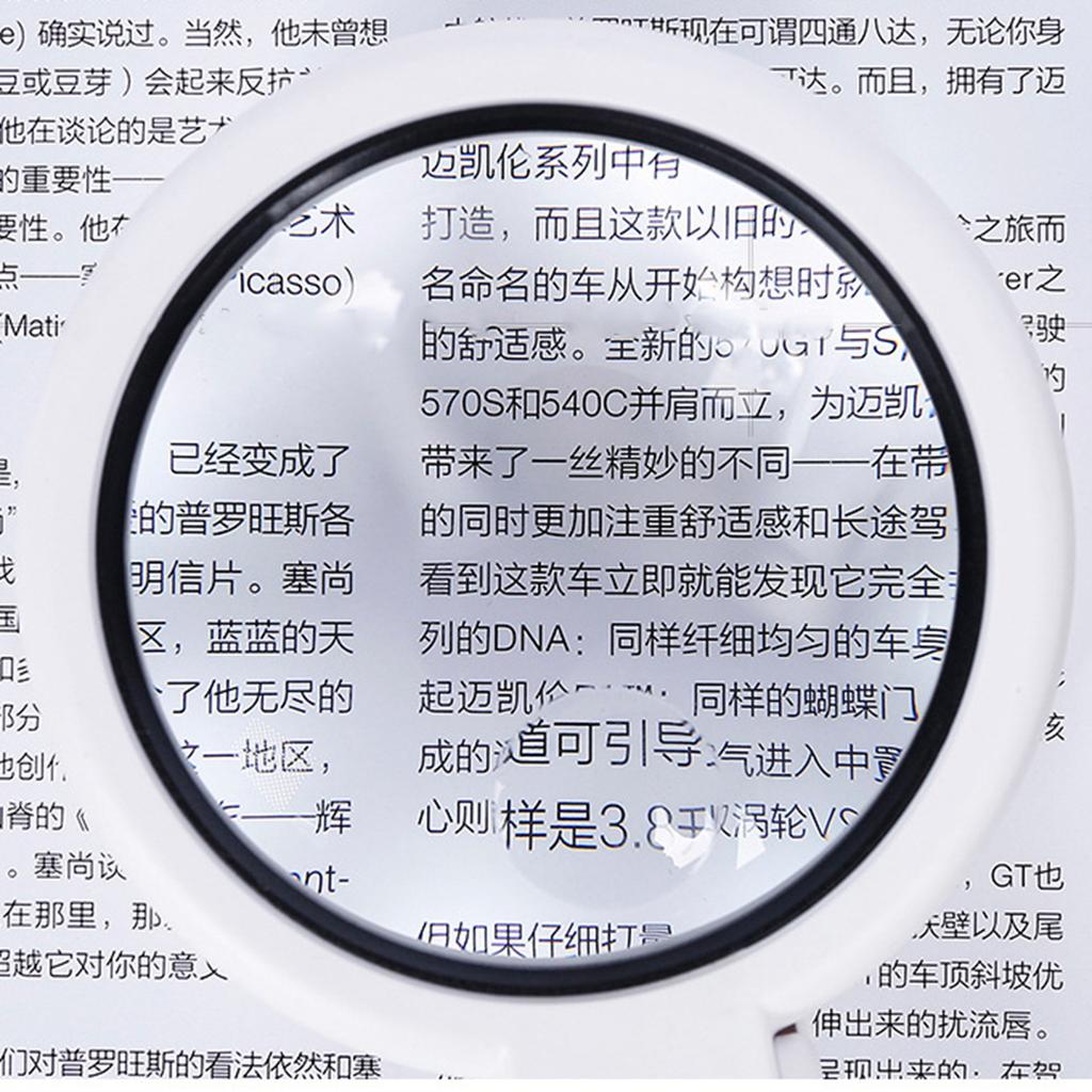 Magnifying Glass LED 5X 11X Magnification Magnifier Lens Adjustable for Reading Repair Battery