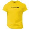 No Pain No Gain T-Shirt Fitnesskleidung Bodybuilding Training Workout Übung Top