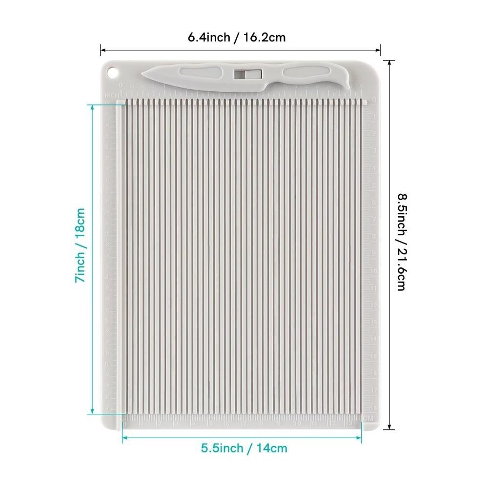 Plastic Paper Trimmer Scoring Board DIY Gift Box Letter Multi-purpose Mini Score Board with Measuring Grid