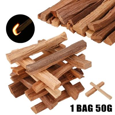 50g 7CM Aromatic Fragrance Sandal Wood Chips Sandalwood Incense Sticks Irregular Resin DIY Craft