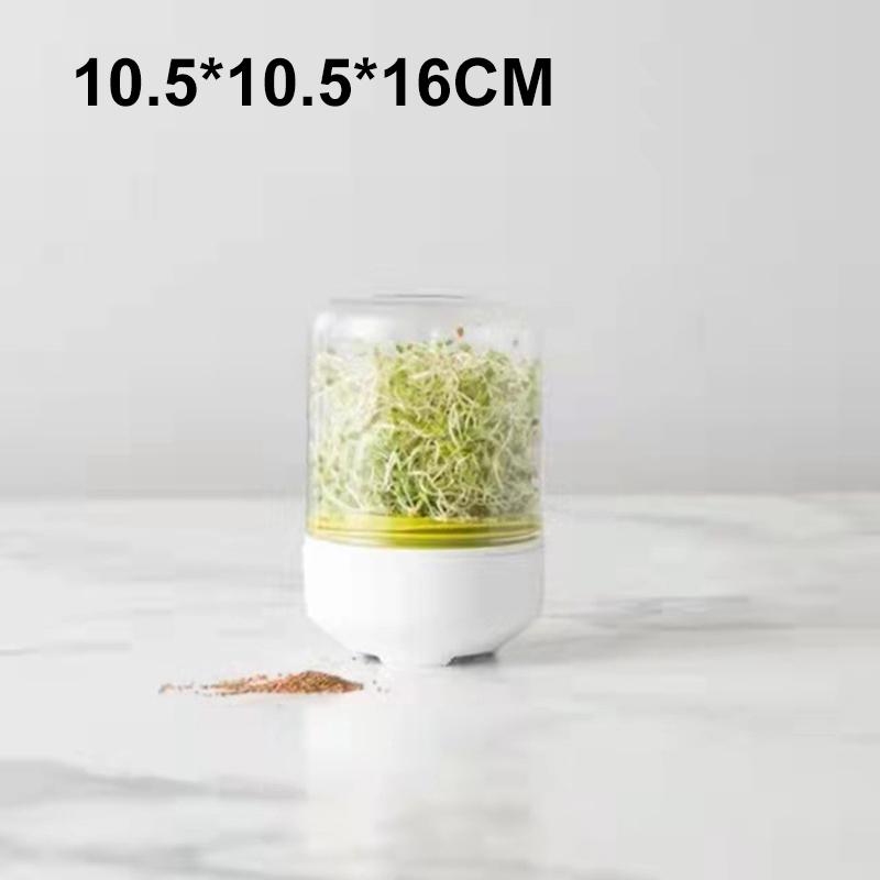 Mini Bean Sprouter Reusable Sprouting Jar Kit Sprouts Growing Bottle Pea/Mung Bean/Alfalfa/Wheat Sprouting Device Clear Lid