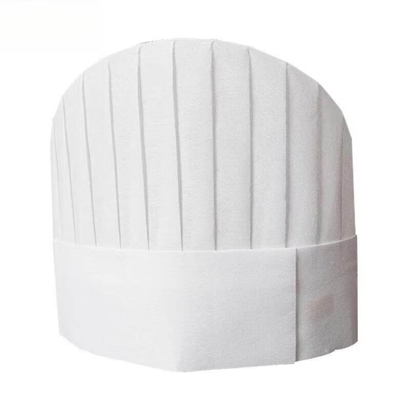 Disposable Non-woven Round Top Chef Hats (30-Pack)