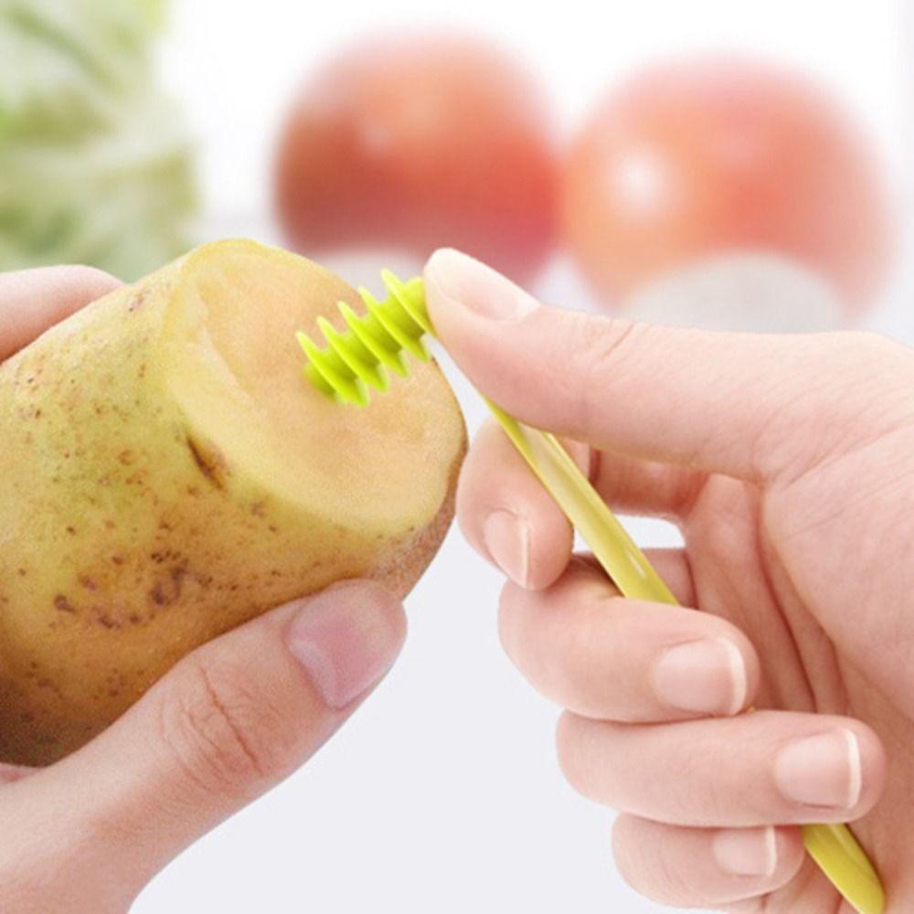 Plastic Potato Spiral Slice Cutter Manual Rotate Potato Slicer Spiral Screw Slicer  Cucumber
