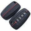 Чохол для Ford Explorer Mustang Fusion Escape F150 F250 F350 F450 F550 Ford Raptor 5 кнопок Силіконовий шкіряний чохол для автомобільних ключів