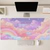 Cute Pink Sky Mouse Pad Large Computer Office Game Table Mat Rubber Antislip Stitched Edge Keyboard Mats 90x40 Xxl Desk Pads